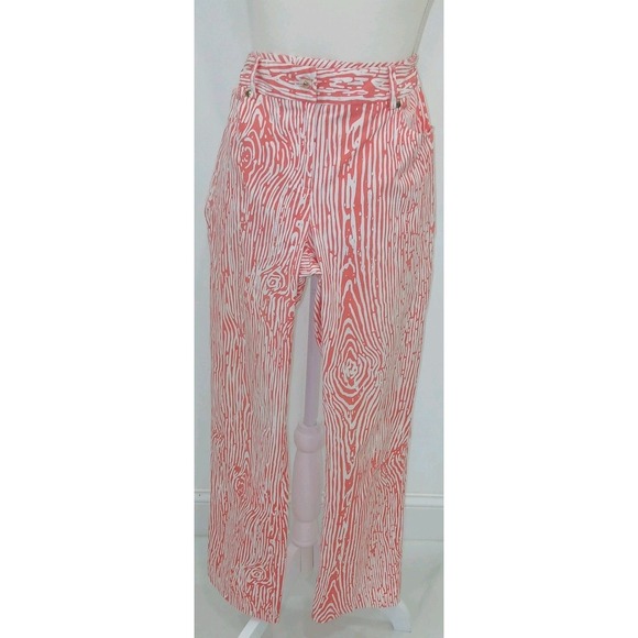 J. McLaughlin Pants - J McLaughlin Coral Wood Pattern Pants  |‎  Womens Size 6